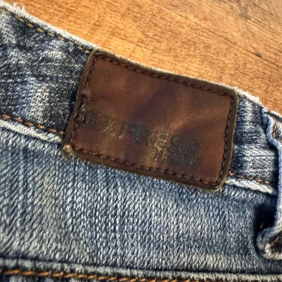 Express Mia Boot Leg Jeans Y2K Sz 8 30x31 Horse Cowgirl Western Minimalist READ - Picture 5 of 15